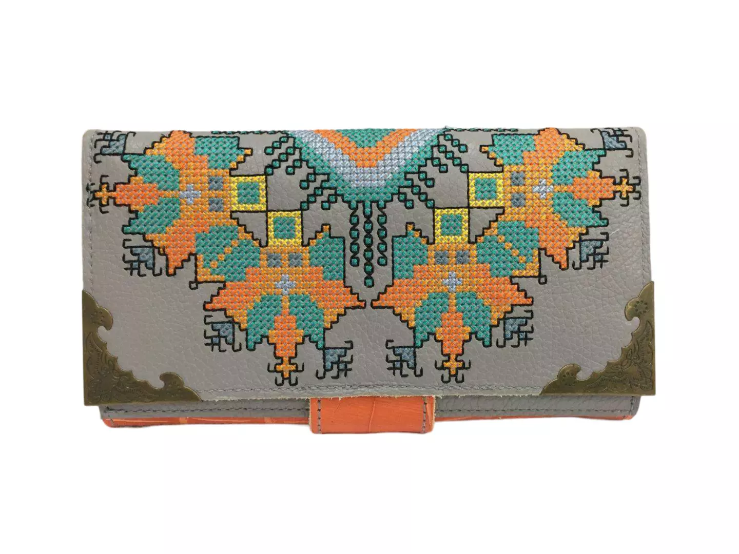 Ladies_Wallet_Embroidery_Leather_Famina_1