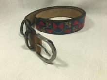 I&B Belt with embroidery 'Krum'
