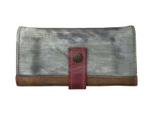 I&B Engraved ladies wallet 'Orchid' II